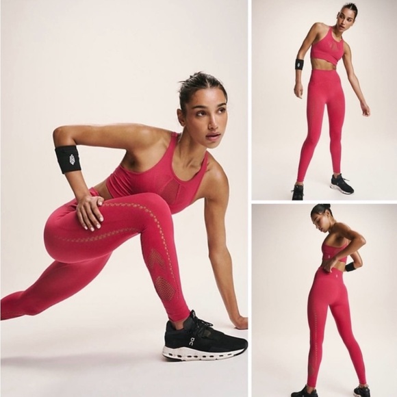 Free People Movement Running Through My Mind Sports Bra/Legging,Large,Lovestruck - Picture 1 of 10
